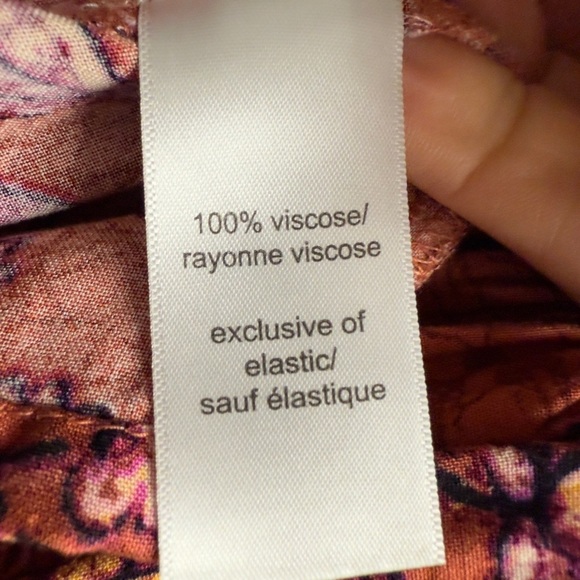 Maurices Terracotta Cami Strap Smocked Floral Hanky Ruffled Hem Tiered Sundress - Picture 9 of 11